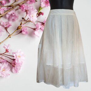 White Mesh Who What Wear Plus Skirt 24W